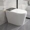 Smart Toilet One Piece Bidet With Warm Water Heated Seat Built In Dryer Modern White